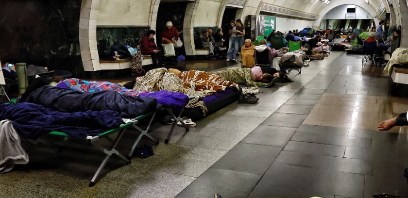 Kyjevské metro sa počas náletov stáva najväčším...