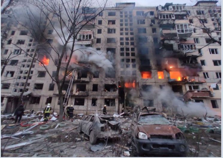 Nedávne masívne útoky ruských rakiet a dronov...