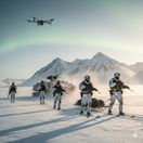 Vojenské cvičenie v arktických podmienkach - obrázok vytvorený AI