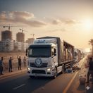 Kamión Board of Peace vezie humanitárnu pomoc...