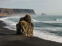 Reynisfjara, pláž, Island, čierny piesok