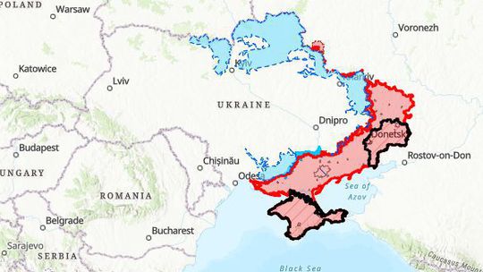 ua, ukrajina, mapa, boje isw