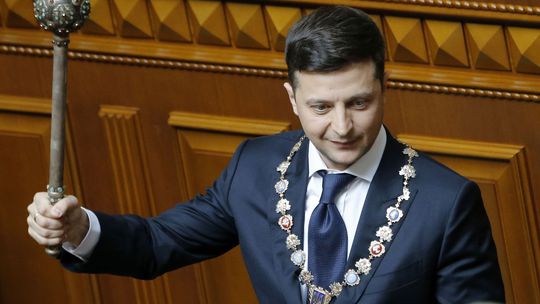 Máj 2019. Volodymyr Zelenskyj počas svojej...