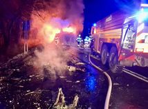 autobus nehoda kamión hasiči hazz