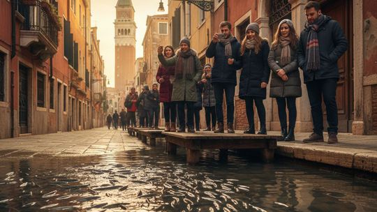 Benátky, ryby Taliansko, cestovanie