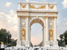 Návrh oblúku Donalda Trump.