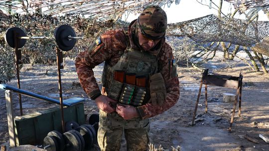 Ukrajinský vojak, Ukrajina, vojna, front, Záporožie