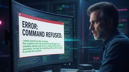 Počítač odmieta poslušnosť - obrázok vytvorený AI