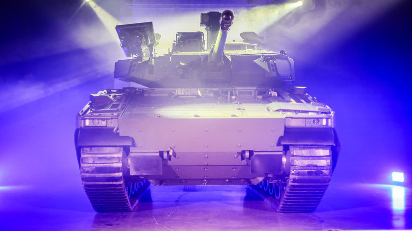 Slávnostné predstavenie bojového vozidla CV90...