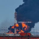 VIDEO: Stanica zásobujúca Družbu v plameňoch, drony trafili kľúčovú tepnu ruskej ropy