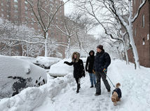 USA New York sneh zima