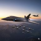 Stíhacie lietadlo šiestej generácie - obrázok vytvorený AI