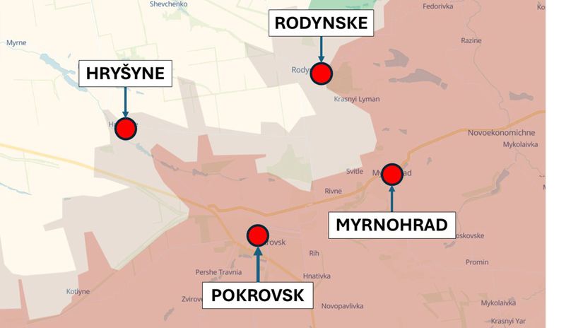 Pokrovsk, Ukrajina 25. februára 2026 podľa...