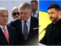 Robert Fico / Viktor Orbán / Volodymyr Zelenskyj /