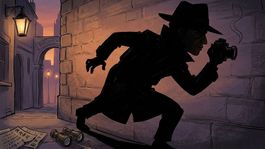 Tieň špióna - obrázok vytvorený AI