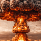 Jadrový výbuch - obrázok vytvorený AI