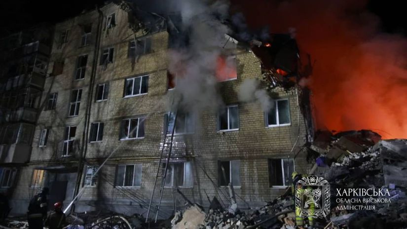 Charkov po ruskom útoku 7. marca 2026