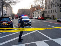 USA Biely dom polícia