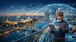 Budúcnosť ruského internetu - obrázok vytvorený AI