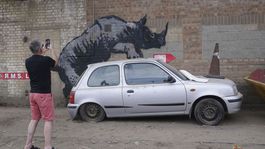 Umelecké dielo, ktoré predstavil Banksy.