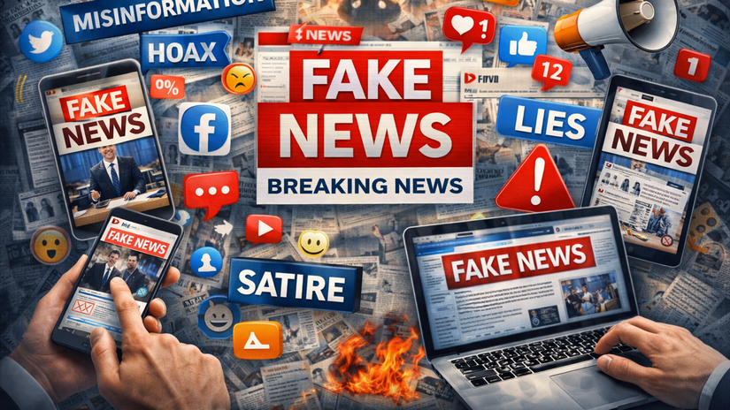 Fake news - obrázok vytvorený AI