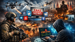 Hybridná vojna - obrázok vytvorený AI