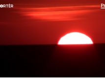 západ slnka, Nitra, Lefantovce, slnko, mReportér