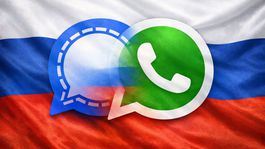 Rusi hackujú Signal a Whats App - obrázok vytvorený AI