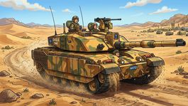 Tank NATO - obrázok vytvorený AI