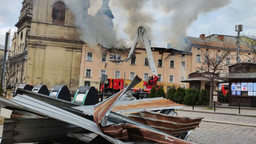 Ľvov po ruskom útoku 24. marca 2026