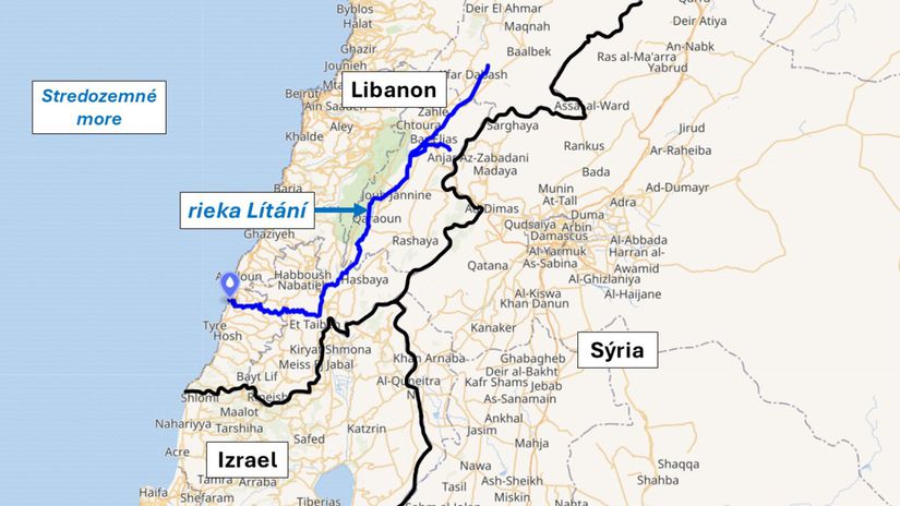 Rieka Lítání, Libanon