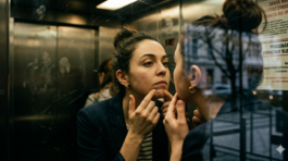 8. Pukanie vyrážok v odraze výťahu alebo v MHD...