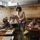 Russia Ukraine War Underground School