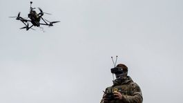 Ukrajinský operátor s dronom
