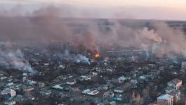 Bachmut počas bojov v roku 2023      