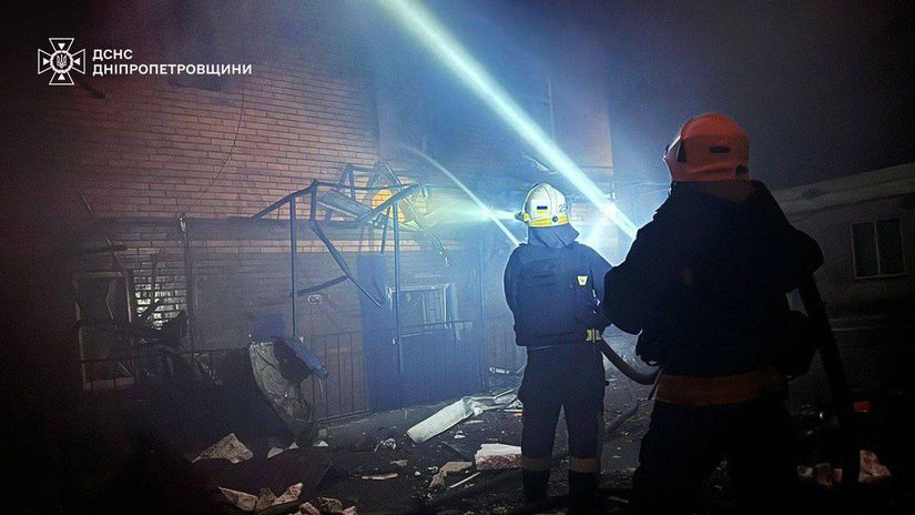 Hasiči v Dnipropetrovskej oblasti po ruskom...