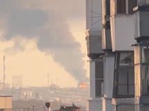 Ruská rafinéria Ufa, ukrajinský útok.