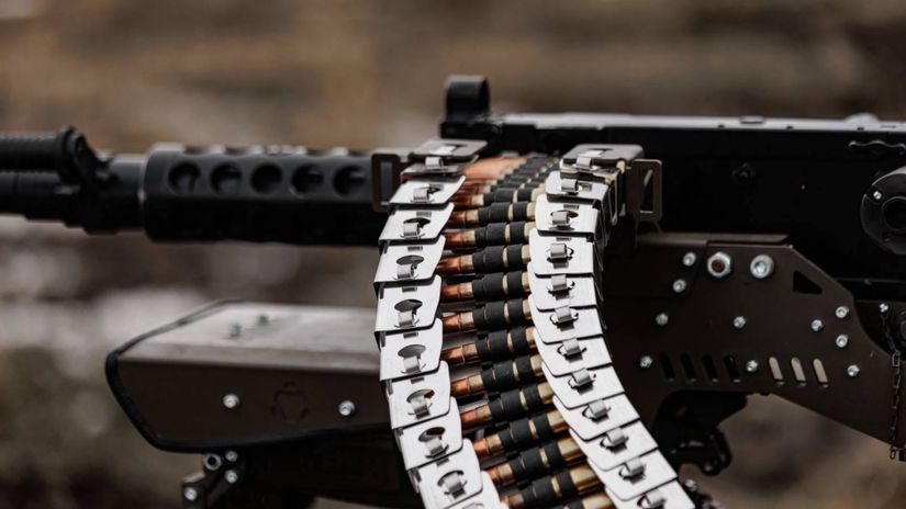 Nábojový pás pripravený na použitie