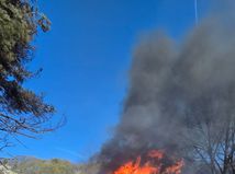 požiar, chata košice