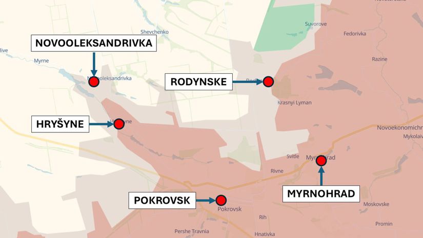Pokrovský smer 7. apríla 2026 podľa DeepState