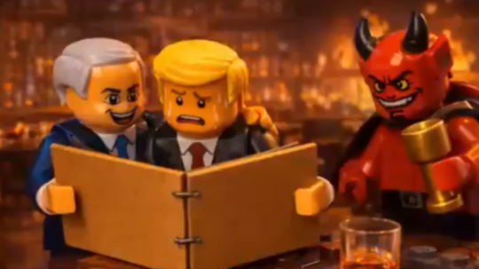 Vojna sa presunula na internet. Irán útočí na USA cez mémy aj Lego videá. V jednom z nich Trump s diablom spúšťa rakety