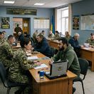 Ukrajinská vojenská náborová kancelária -...