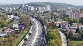 Pohľad na práce v lamačskom úseku D2 pri...