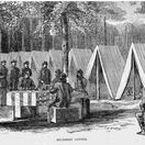 historia vojaci hlasovanie litografia