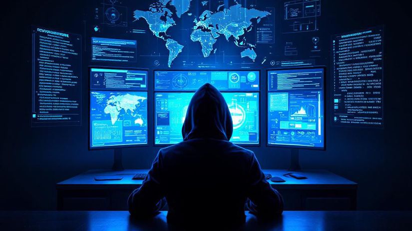 Kyberšpionáž - obrázok vytvorený AI