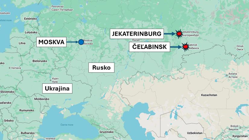 Jekaterinburg a Čeľabinsk, Rusko