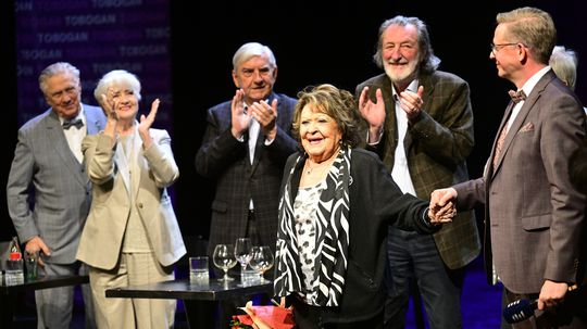 Actress Jiřina Bohdalová at the Hybernia Theater at...