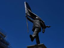 Banksy, socha, londýn