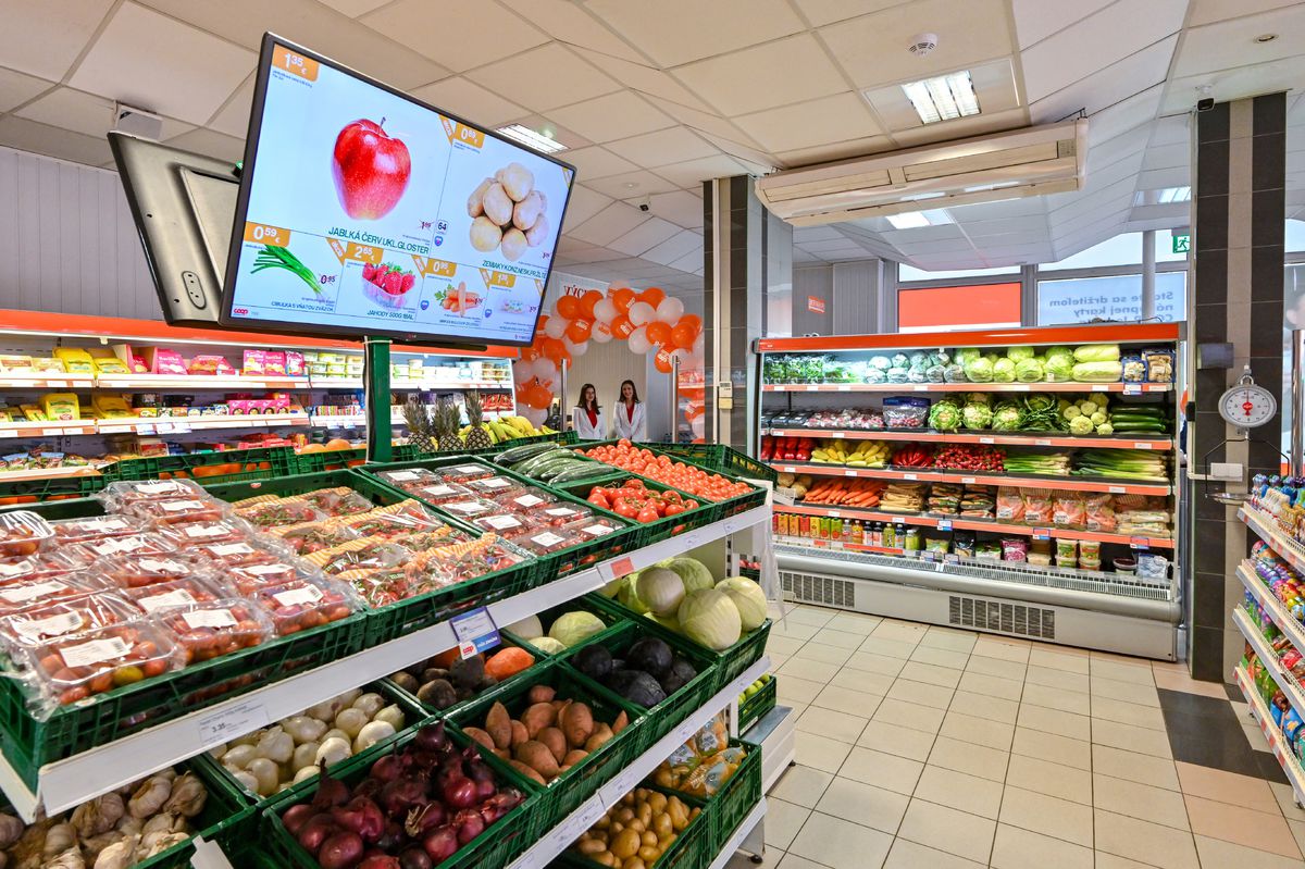 Nedávno otvorený retail park COOP Jednoty...