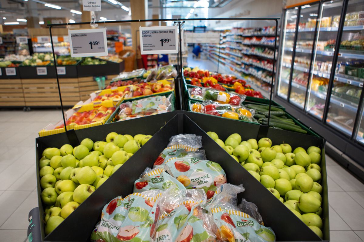 Nedávno otvorený retail park COOP Jednoty...